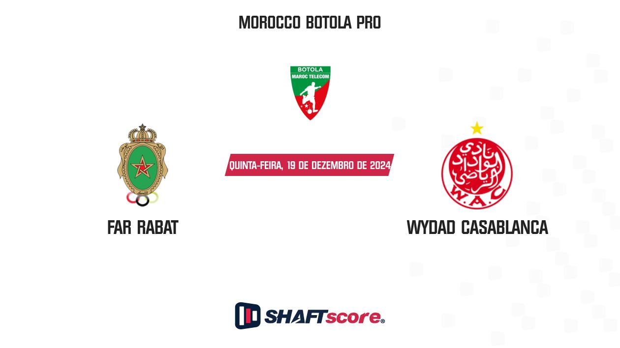 Palpite: FAR Rabat vs Wydad Casablanca