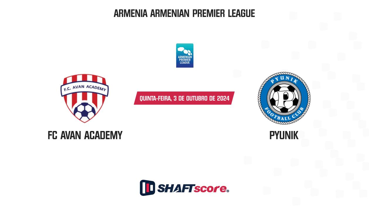 Palpite: FC Avan Academy vs Pyunik