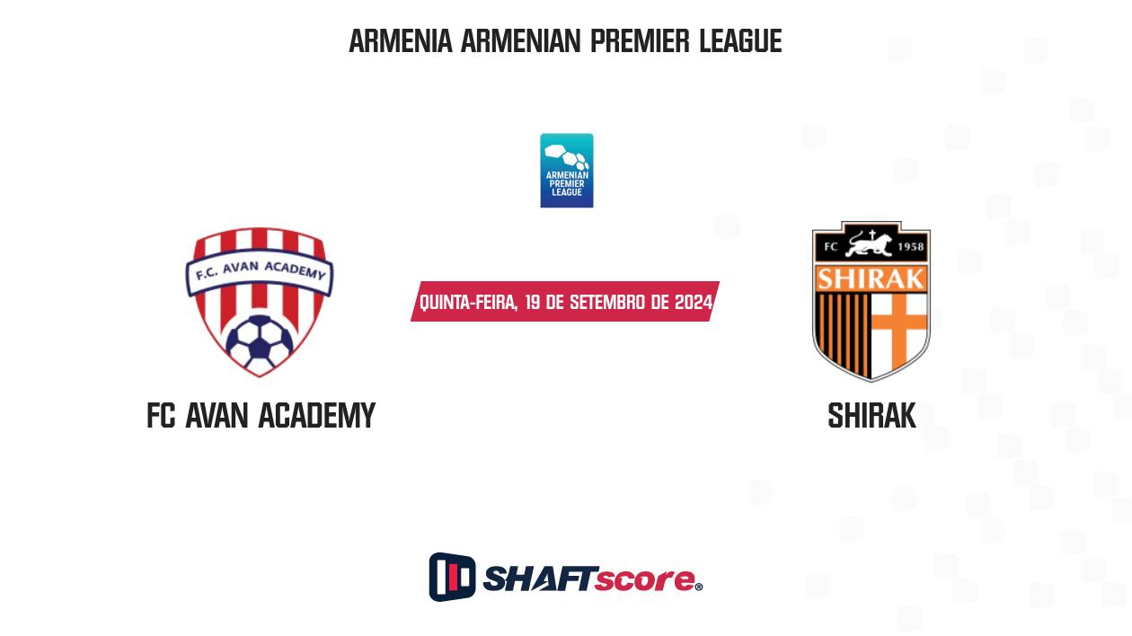 Palpite: FC Avan Academy vs Shirak