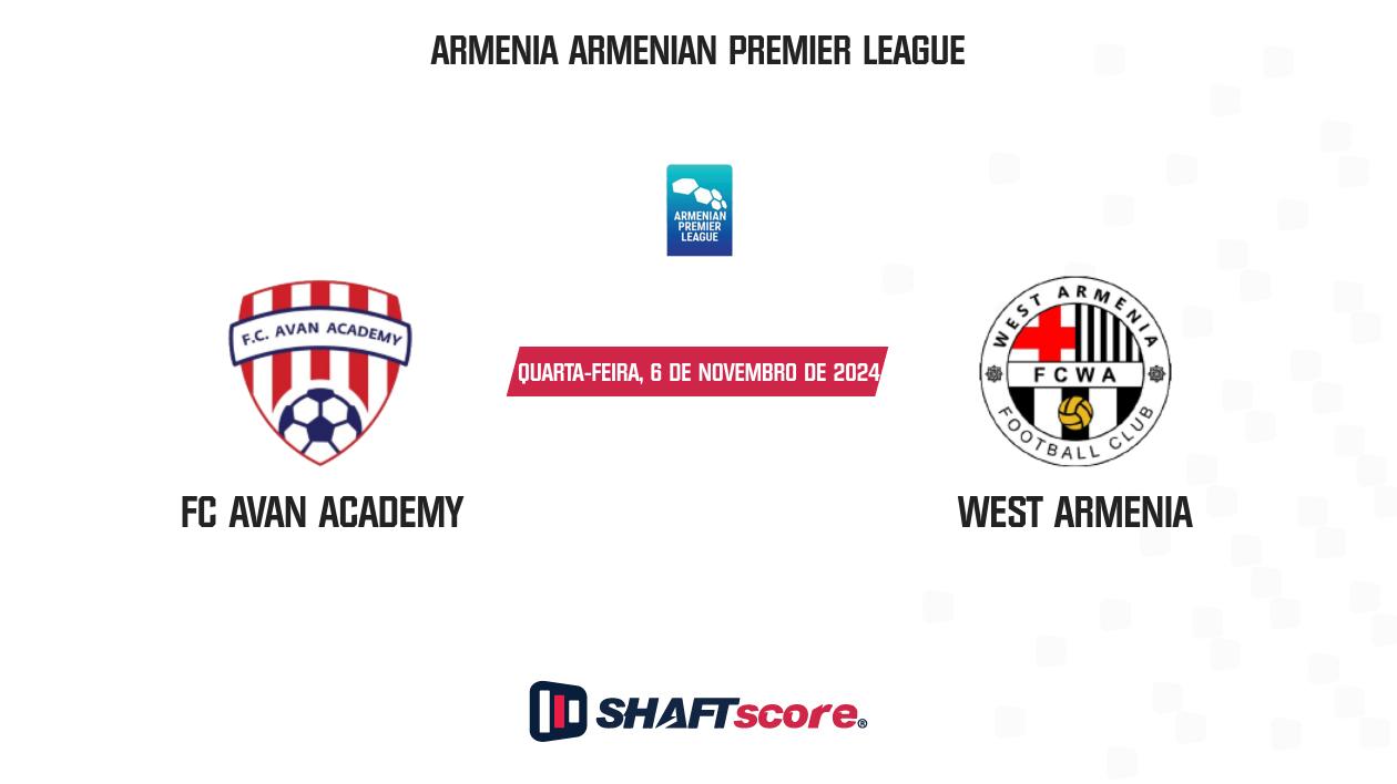 Palpite: FC Avan Academy vs West Armenia