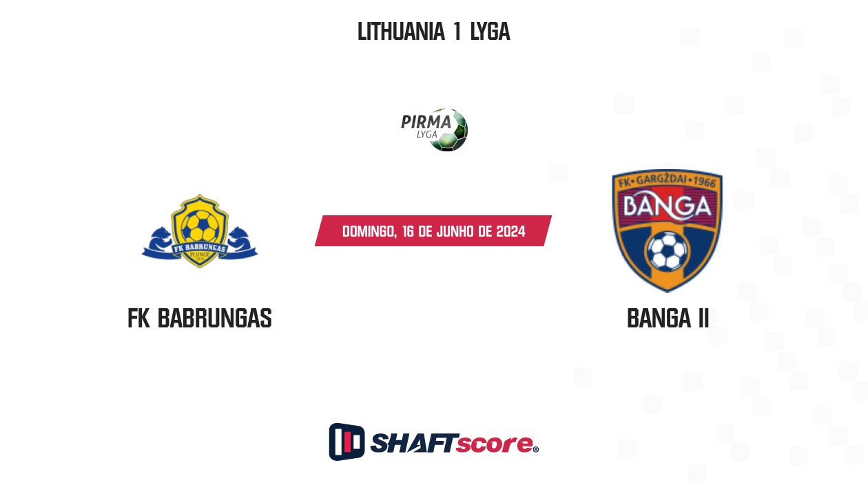 Palpite: FK Babrungas vs Banga II