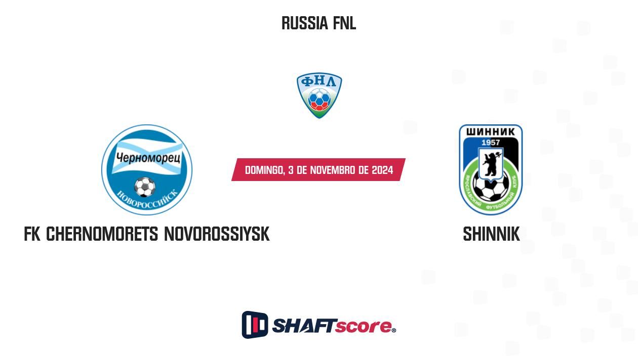 Palpite: FK Chernomorets Novorossiysk vs Shinnik