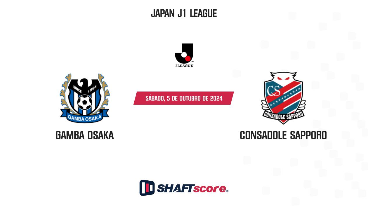 Palpite: Gamba Osaka vs Consadole Sapporo