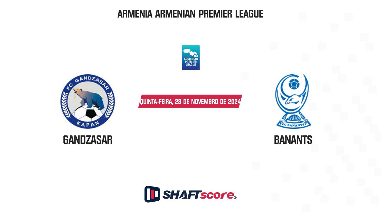 Palpite: Gandzasar vs Banants