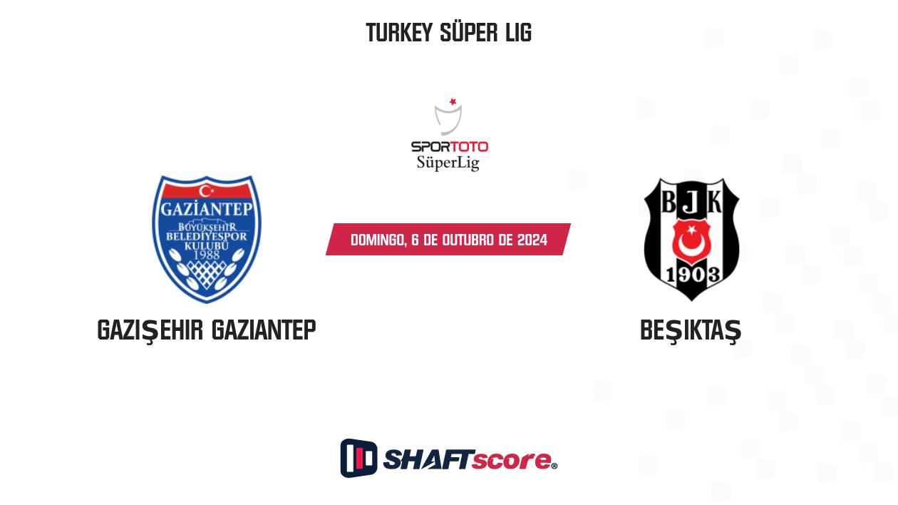 Palpite: Gazişehir Gaziantep vs Beşiktaş