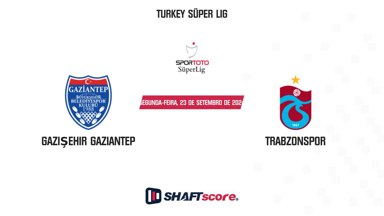 Palpite: Gazişehir Gaziantep vs Trabzonspor