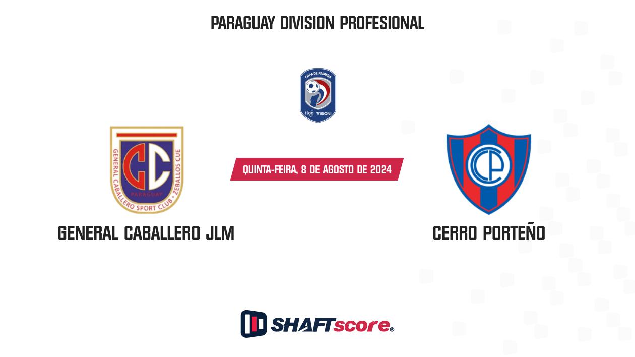 Palpite: General Caballero JLM vs Cerro Porteño