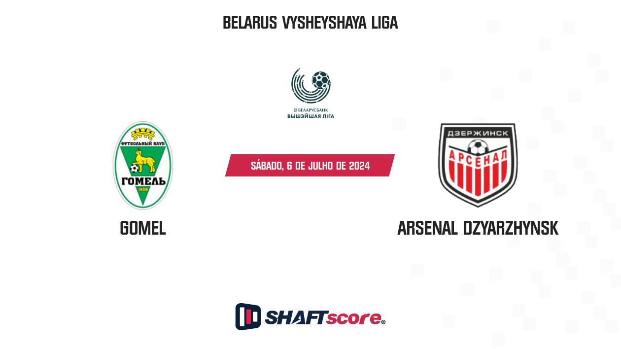 Palpite: Gomel vs Arsenal Dzyarzhynsk