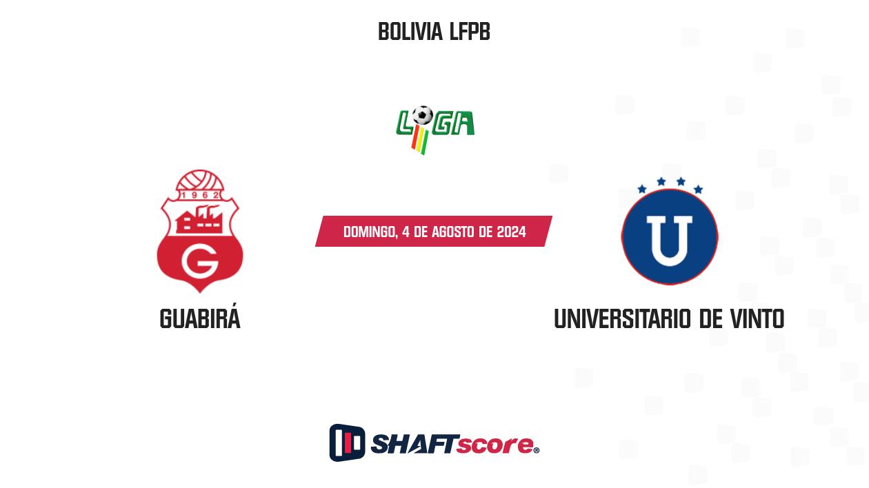 Palpite: Guabirá vs Universitario de Vinto