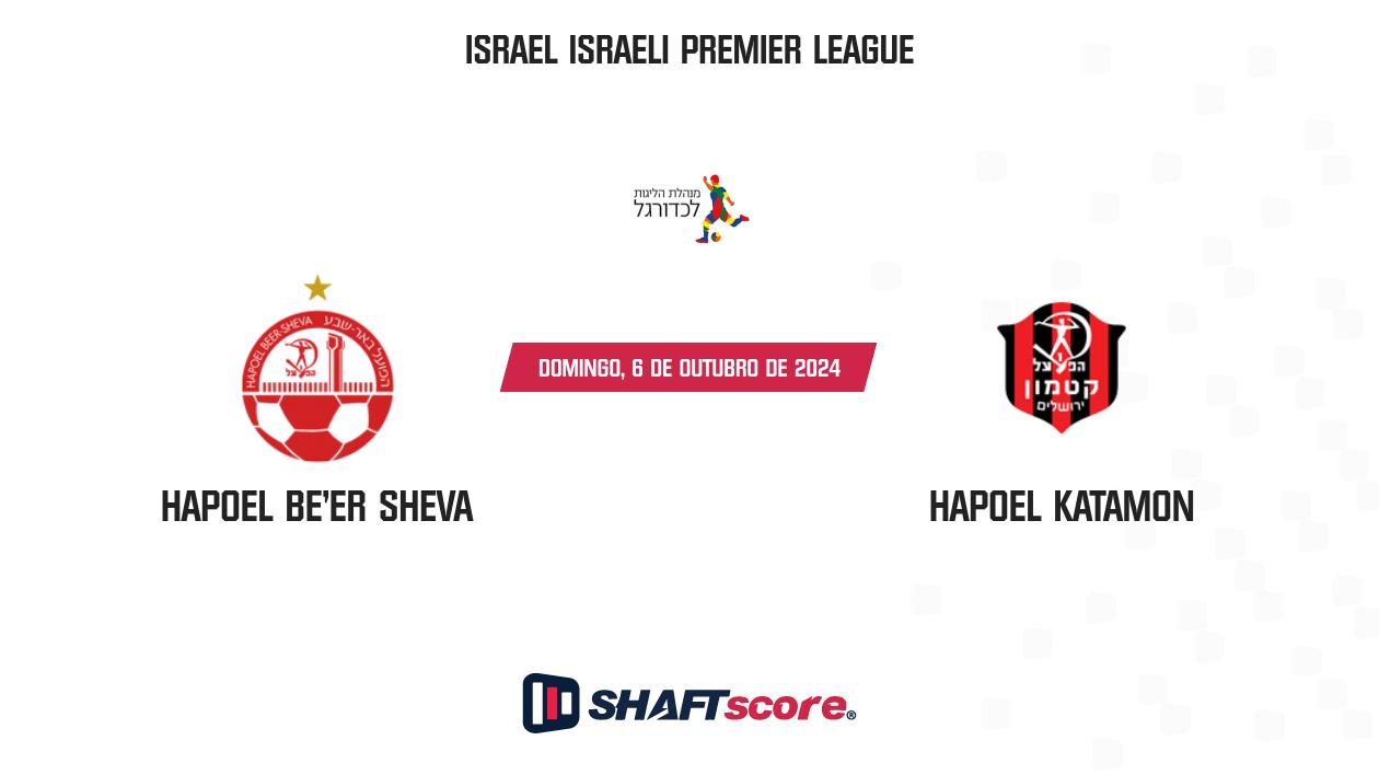 Palpite: Hapoel Be'er Sheva vs Hapoel Katamon