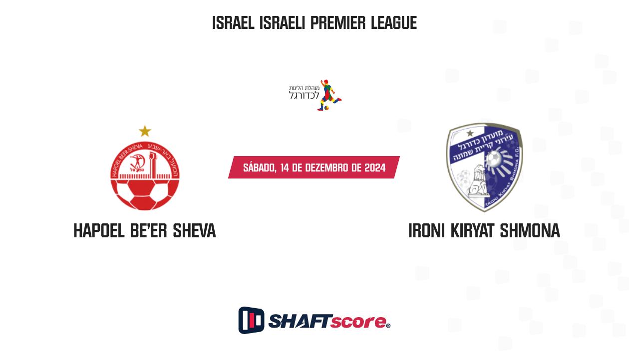 Palpite: Hapoel Be'er Sheva vs Ironi Kiryat Shmona