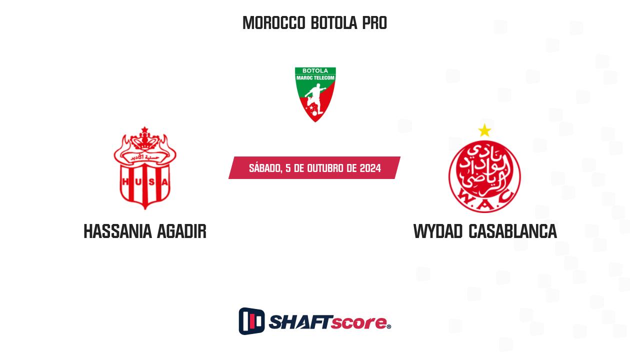 Palpite: Hassania Agadir vs Wydad Casablanca