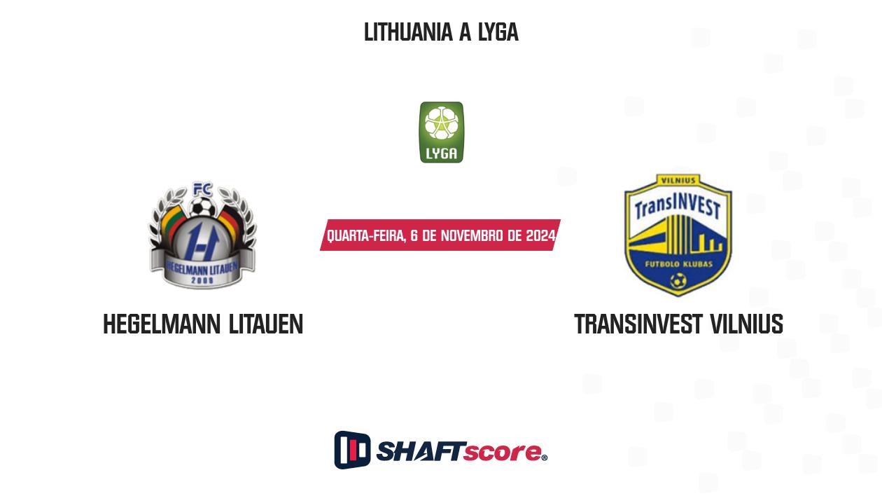 Palpite: Hegelmann Litauen vs TransINVEST Vilnius