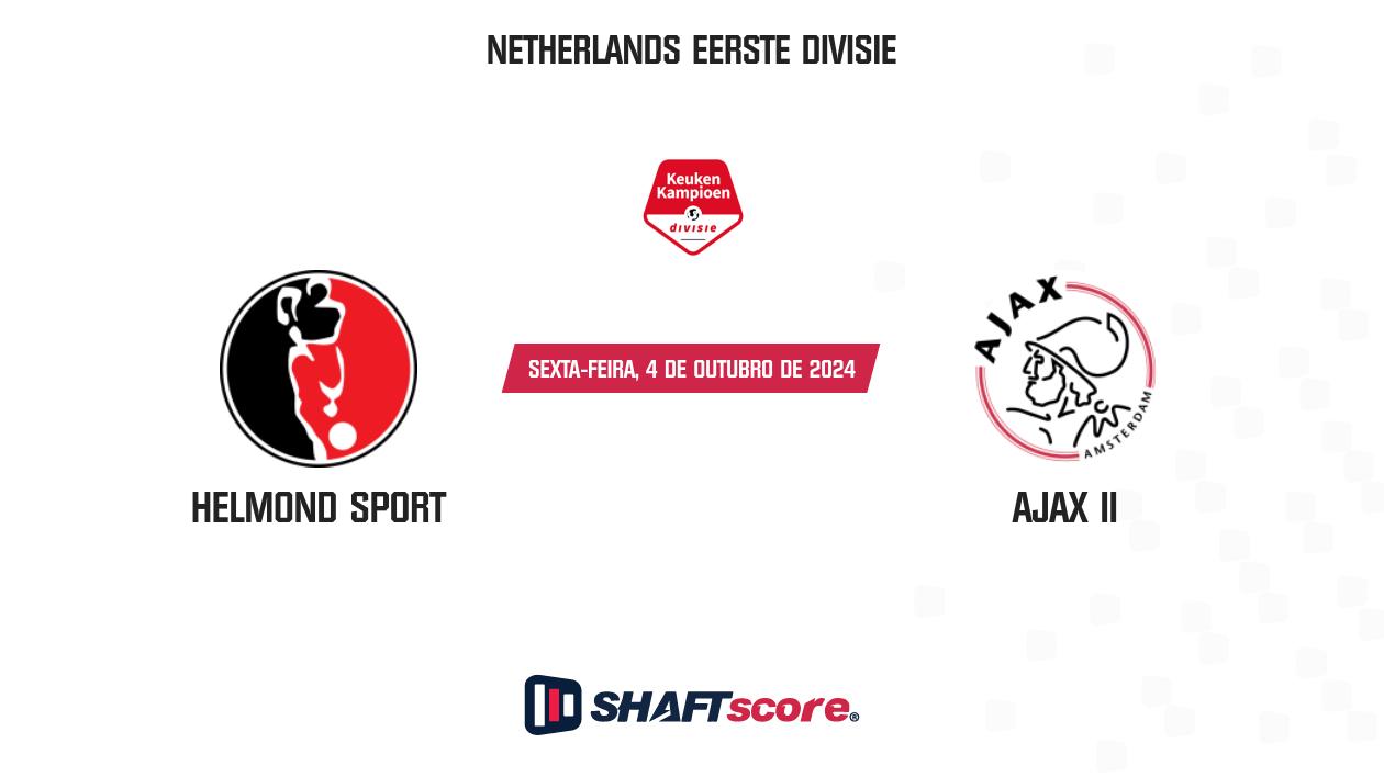 Palpite: Helmond Sport vs Ajax II