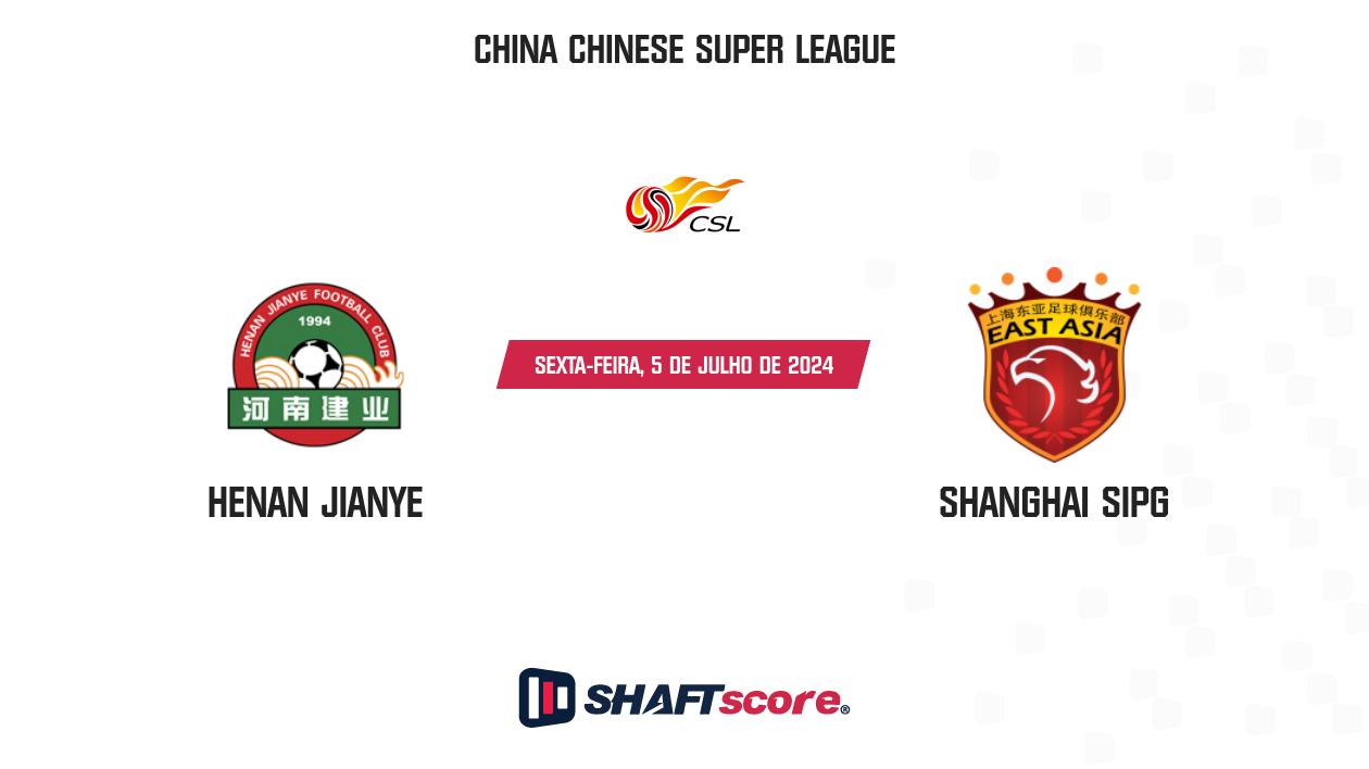 Palpite: Henan Jianye vs Shanghai SIPG