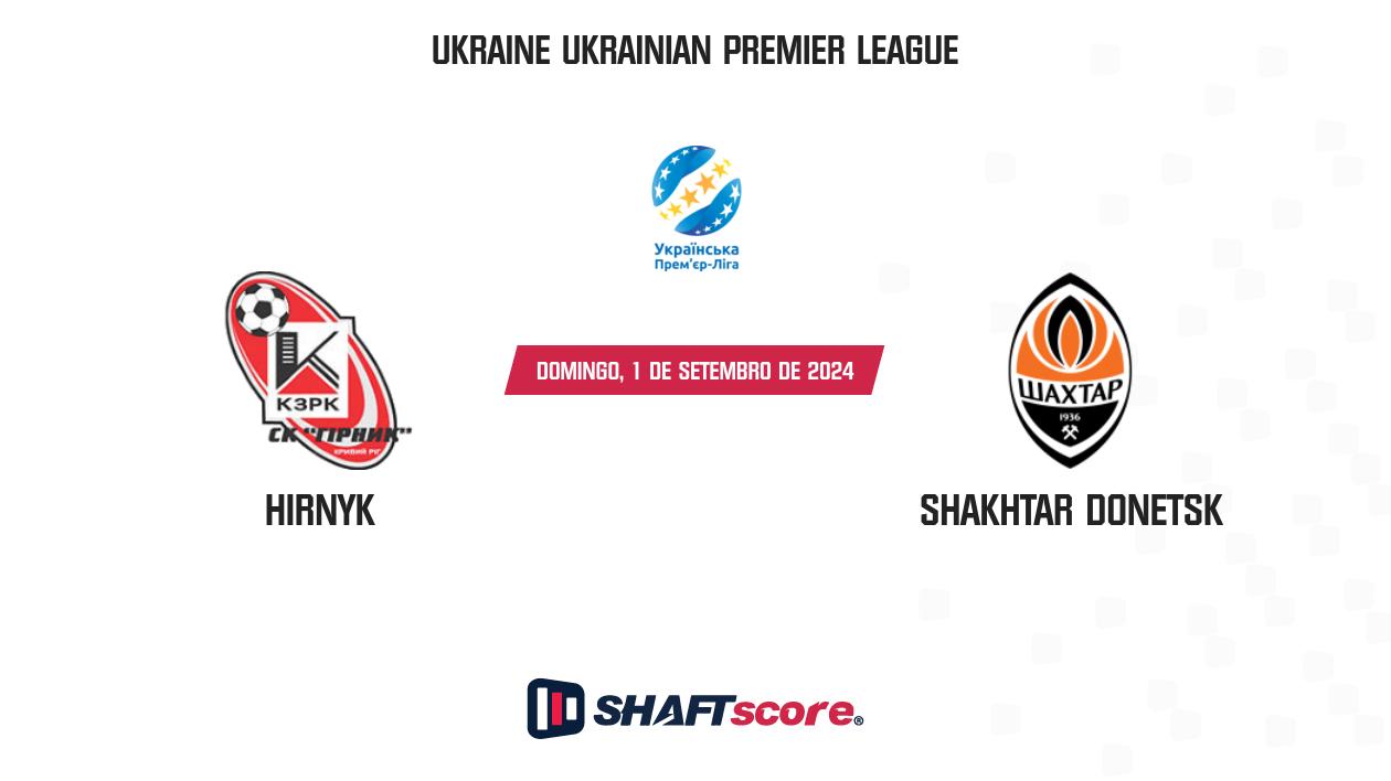 Palpite: Hirnyk vs Shakhtar Donetsk