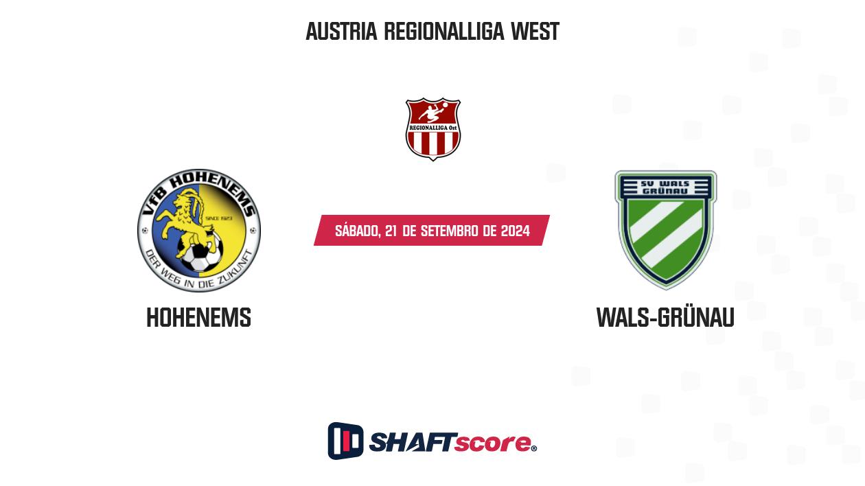 Palpite: Hohenems vs Wals-Grünau