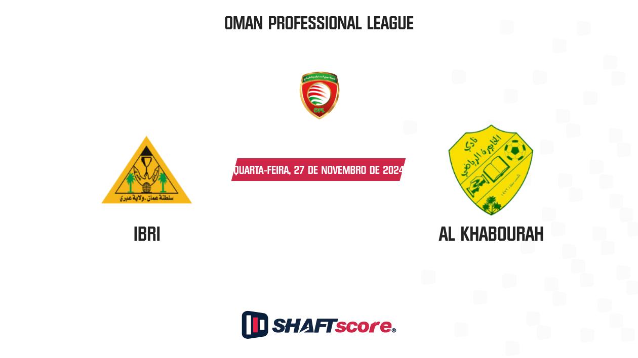 Palpite: Ibri vs Al Khabourah