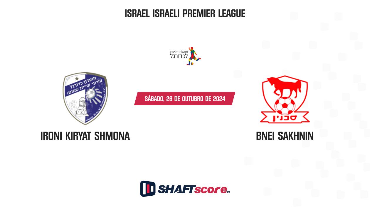 Palpite: Ironi Kiryat Shmona vs Bnei Sakhnin