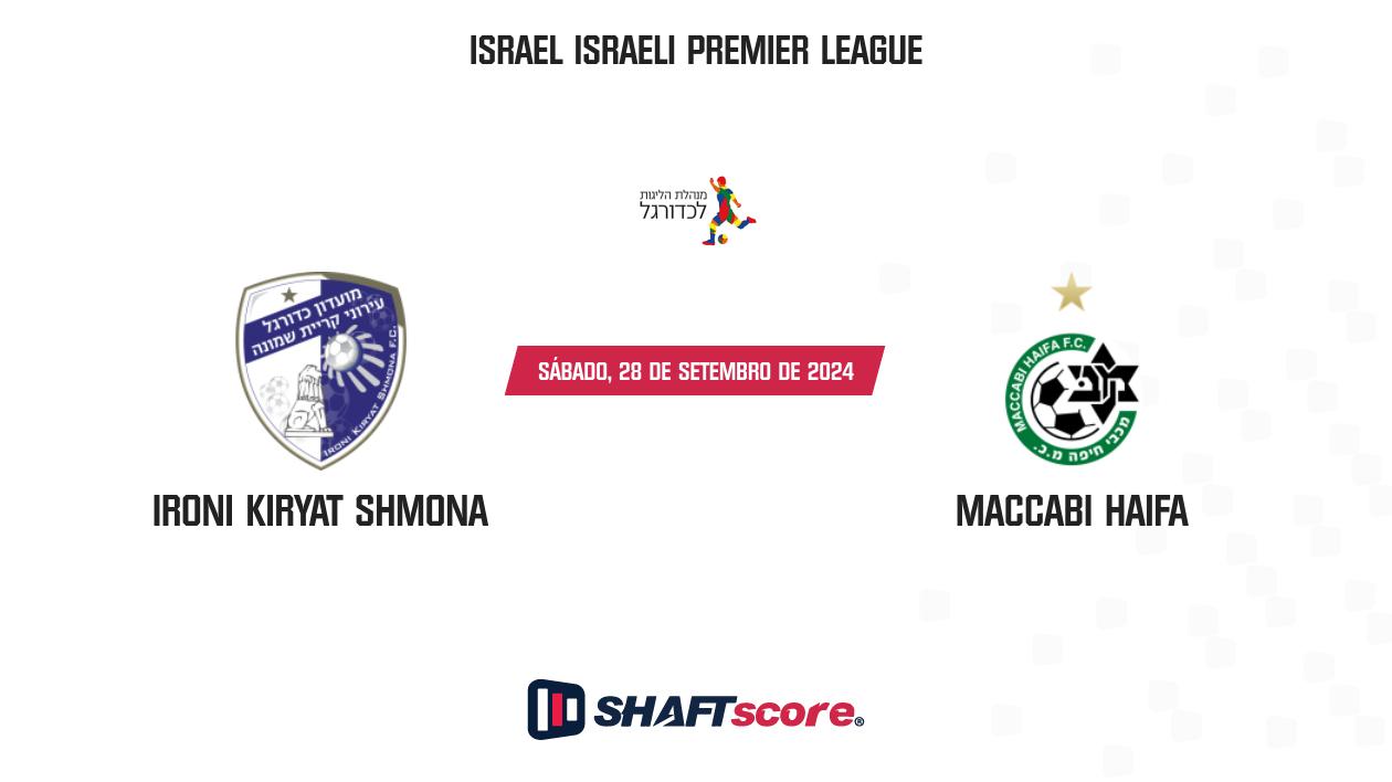 Palpite: Ironi Kiryat Shmona vs Maccabi Haifa