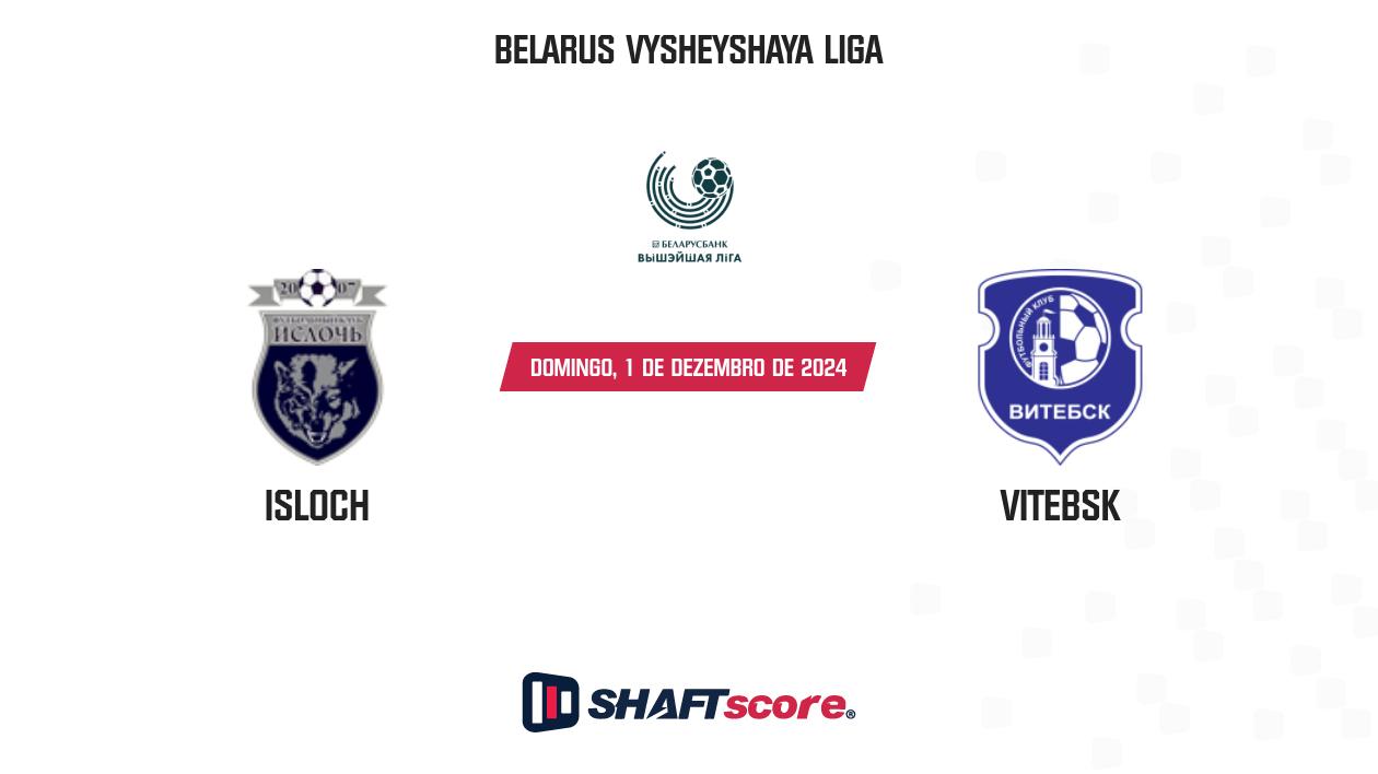 Palpite: Isloch vs Vitebsk