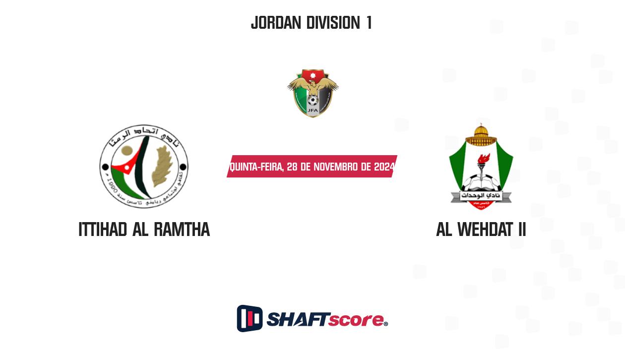 Palpite: Ittihad Al Ramtha vs Al Wehdat II