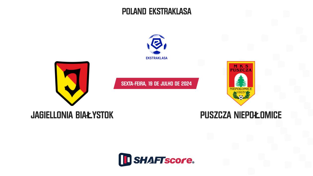 Palpite: Jagiellonia Białystok vs Puszcza Niepołomice