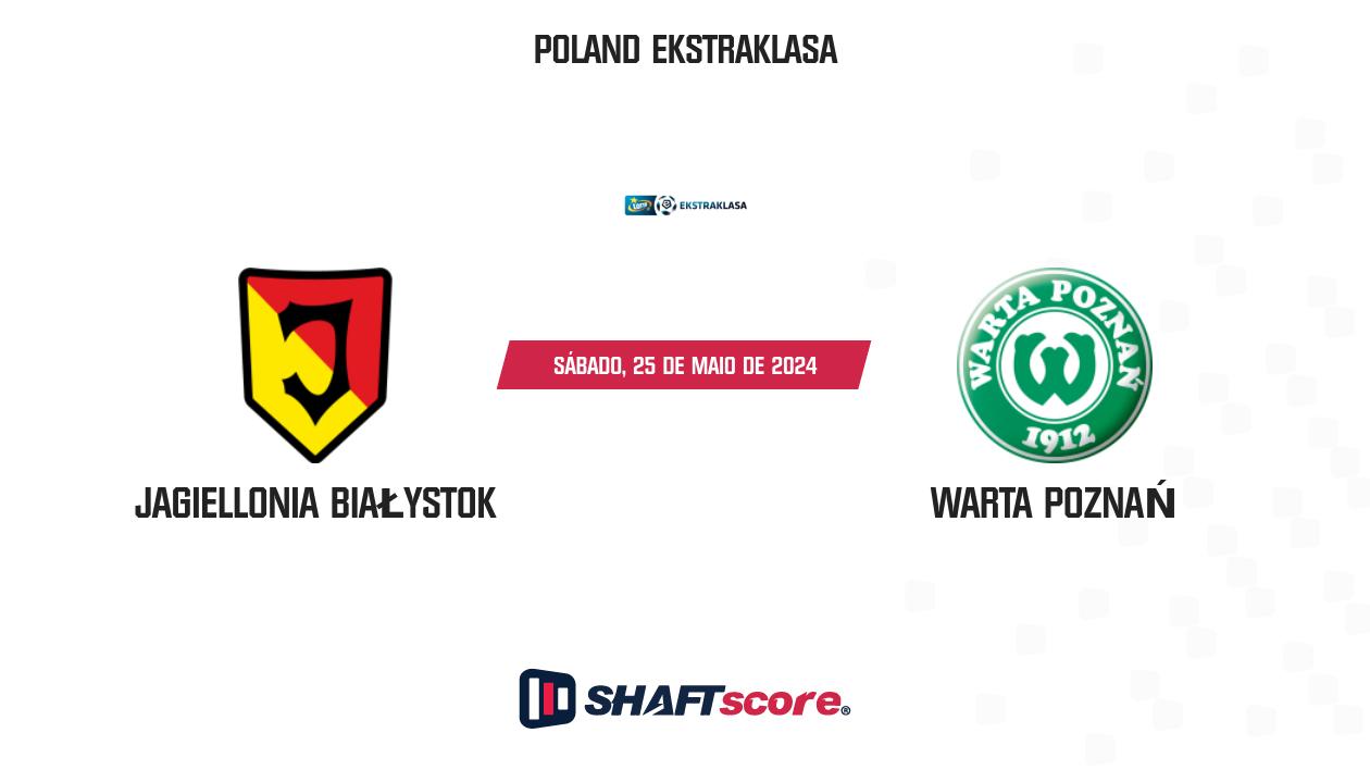 Palpite: Jagiellonia Białystok vs Warta Poznań