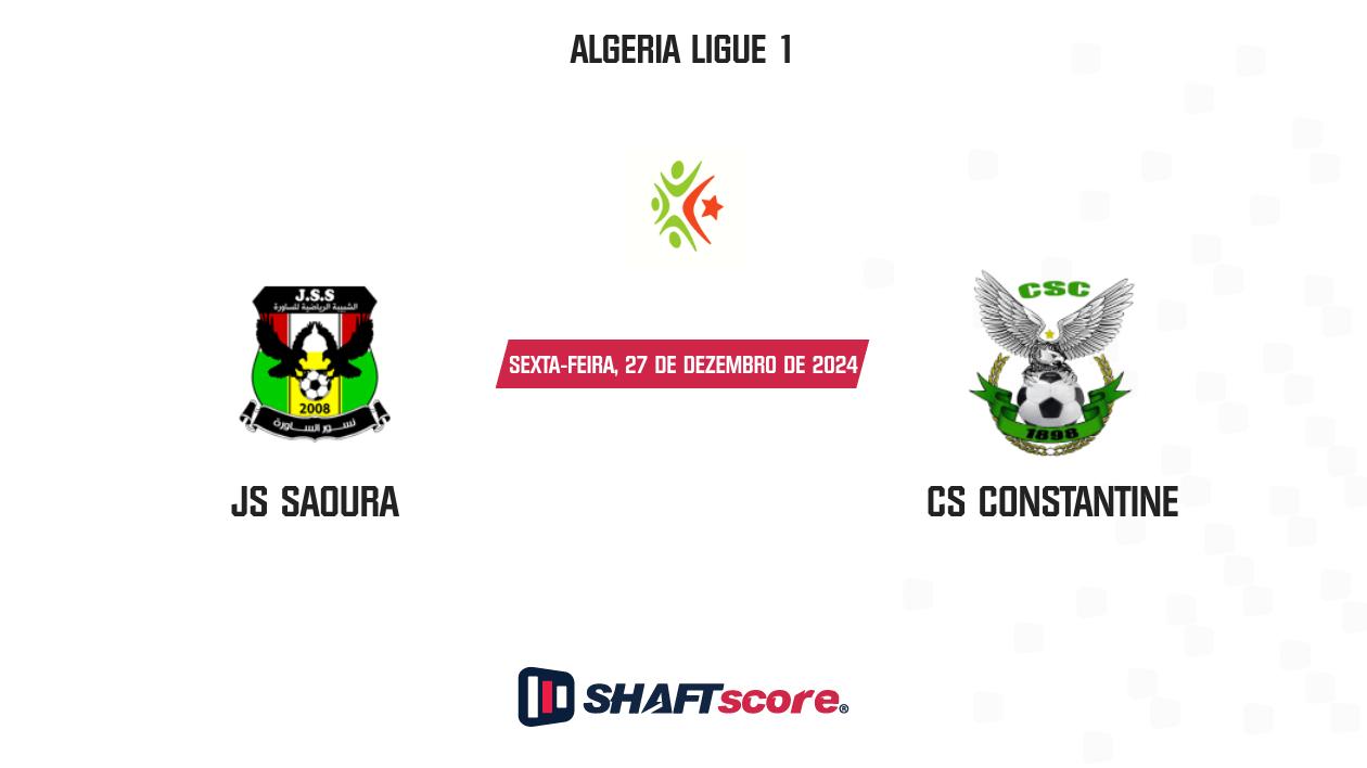 Palpite: JS Saoura vs CS Constantine