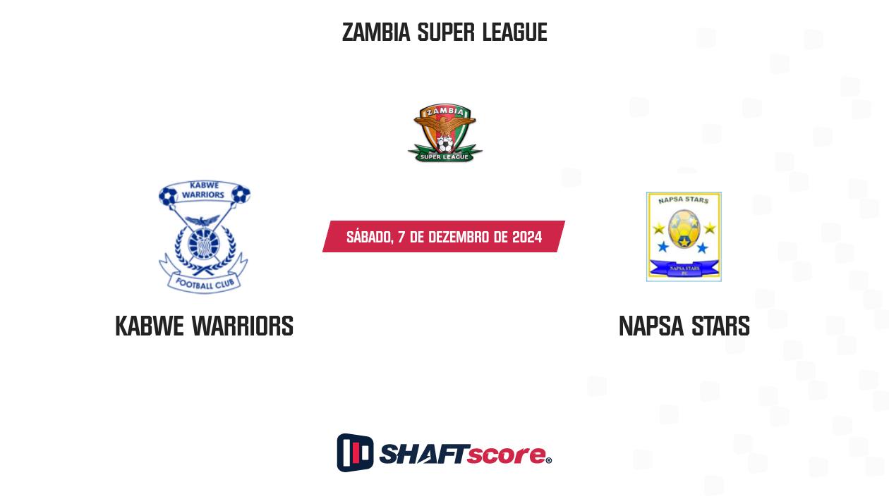 Palpite: Kabwe Warriors vs NAPSA Stars