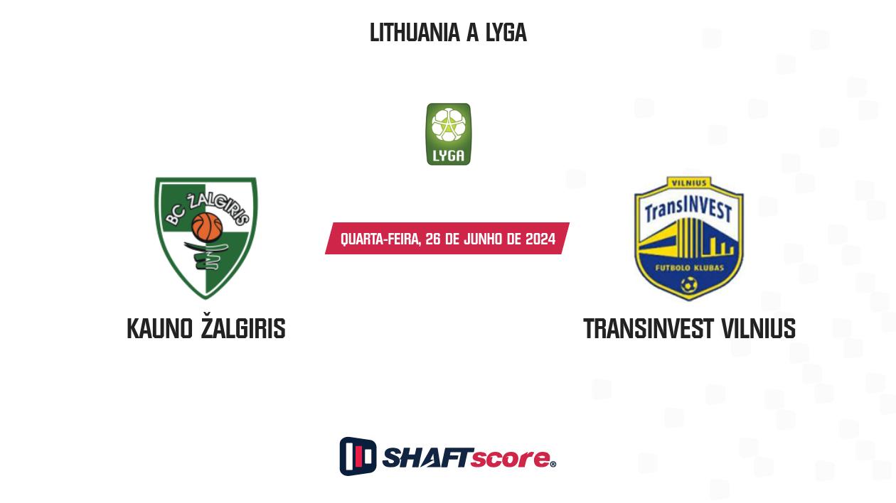 Palpite: Kauno Žalgiris vs TransINVEST Vilnius