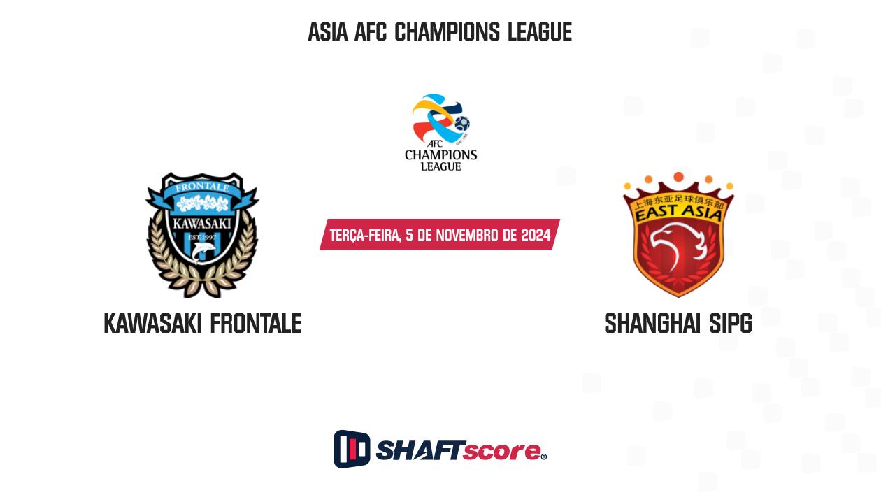 Palpite: Kawasaki Frontale vs Shanghai SIPG