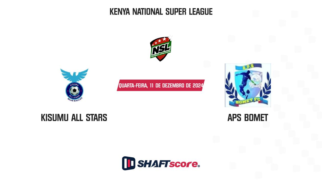 Palpite: Kisumu All Stars vs APS Bomet