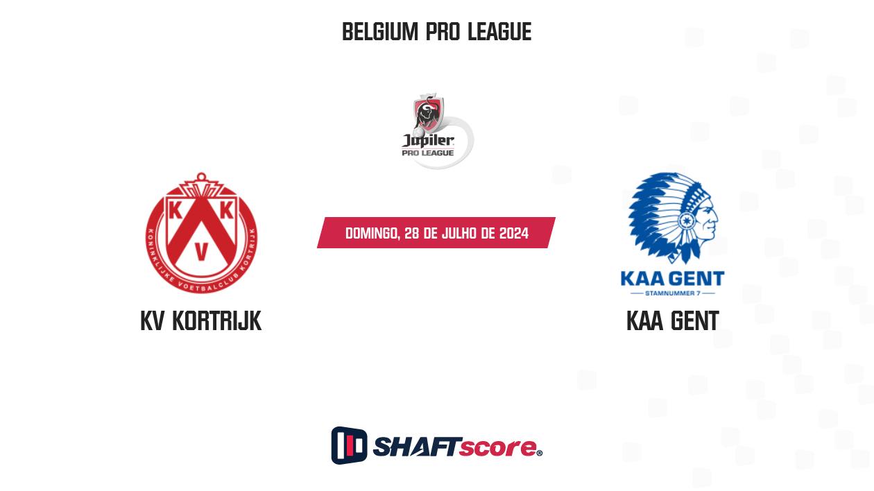 Palpite: KV Kortrijk vs KAA Gent