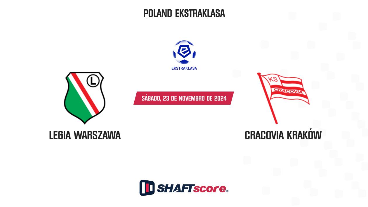 Palpite: Legia Warszawa vs Cracovia Kraków