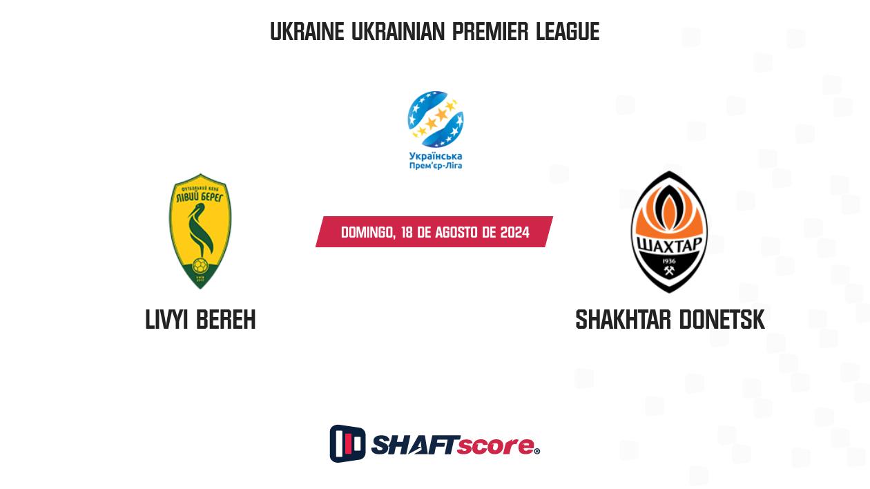 Palpite: Livyi Bereh vs Shakhtar Donetsk