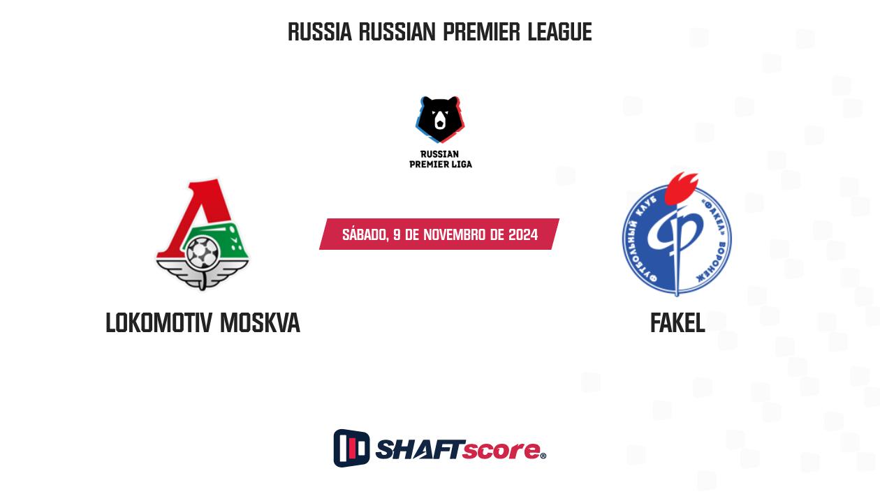 Palpite: Lokomotiv Moskva vs Fakel