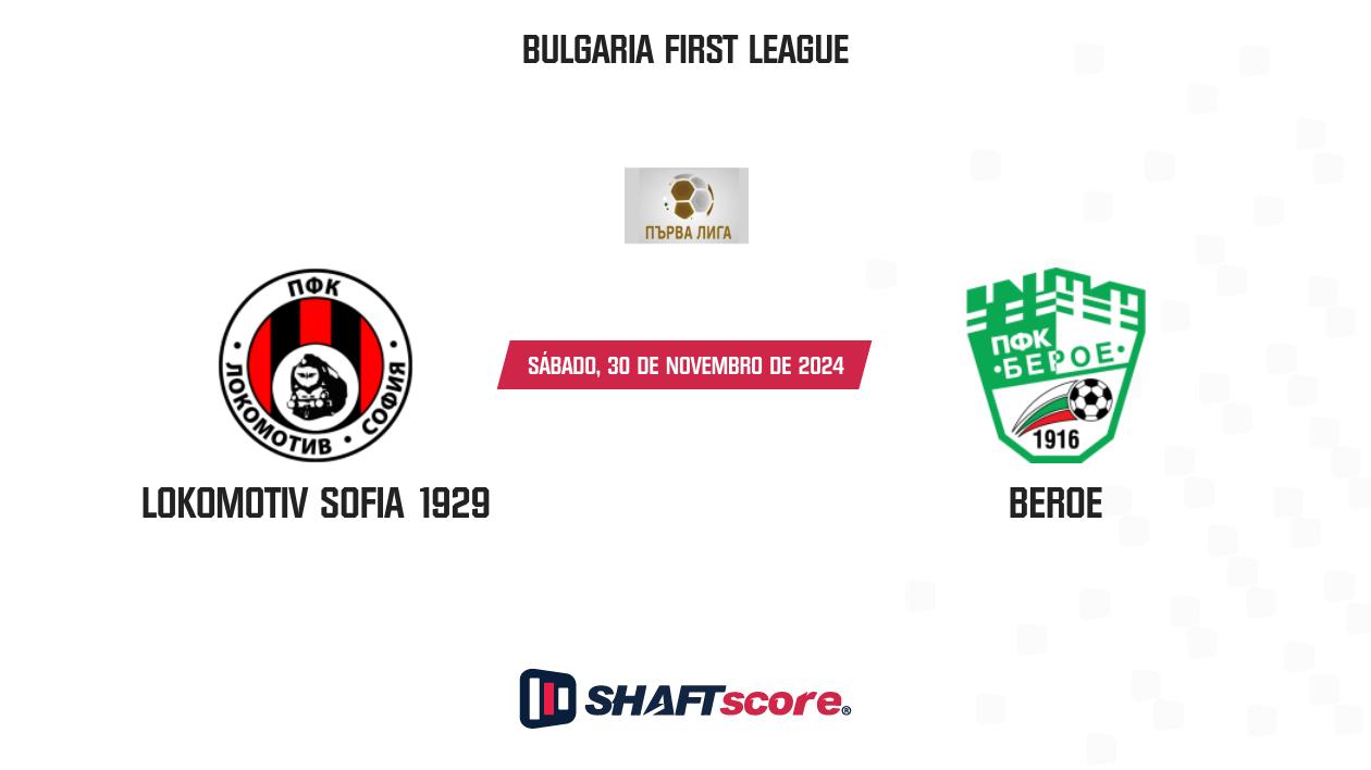 Palpite: Lokomotiv Sofia 1929 vs Beroe