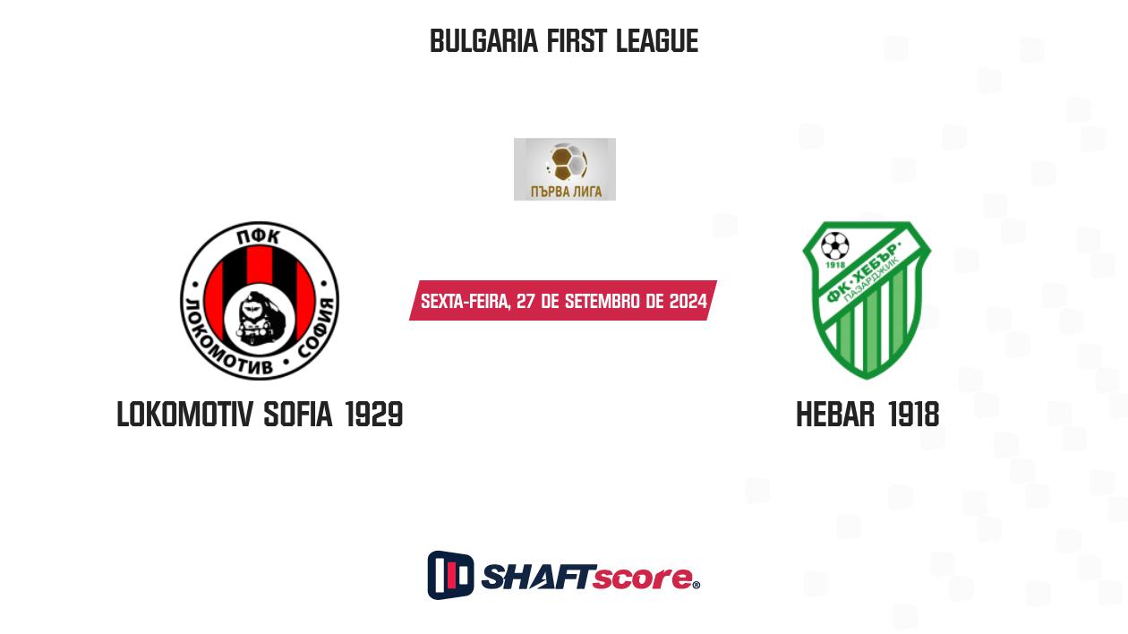 Palpite: Lokomotiv Sofia 1929 vs Hebar 1918