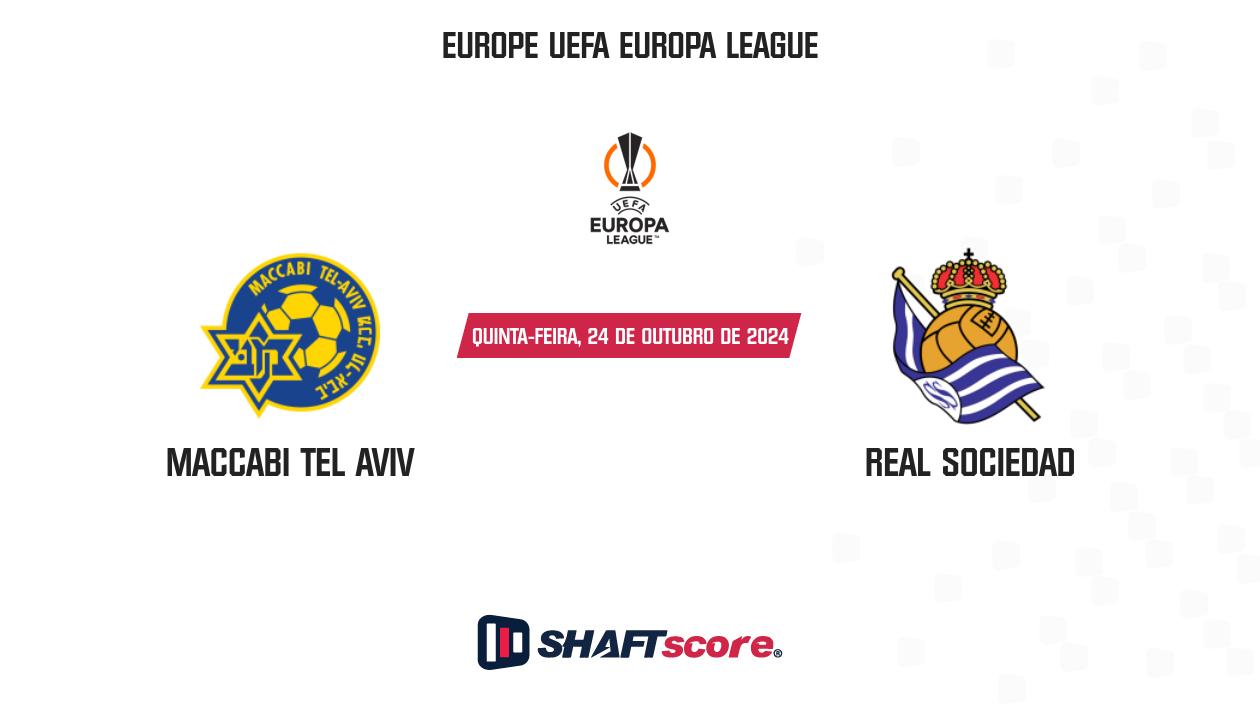 Palpite: Maccabi Tel Aviv vs Real Sociedad