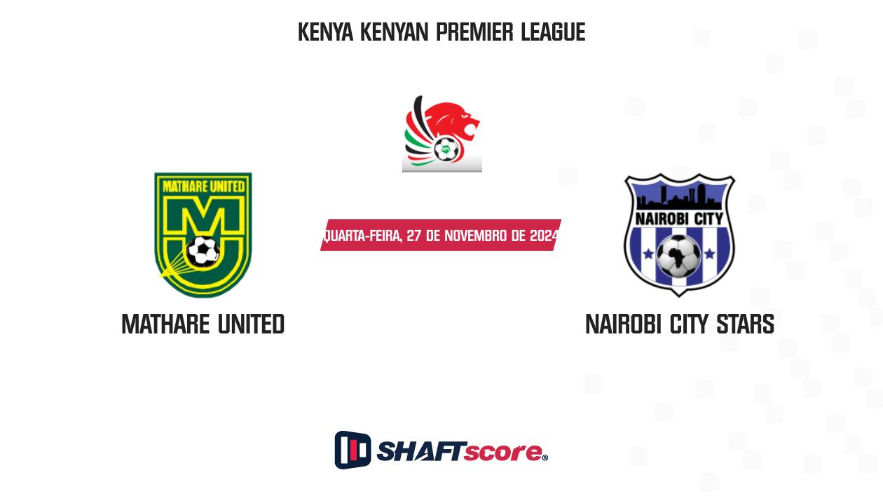 Palpite: Mathare United vs Nairobi City Stars