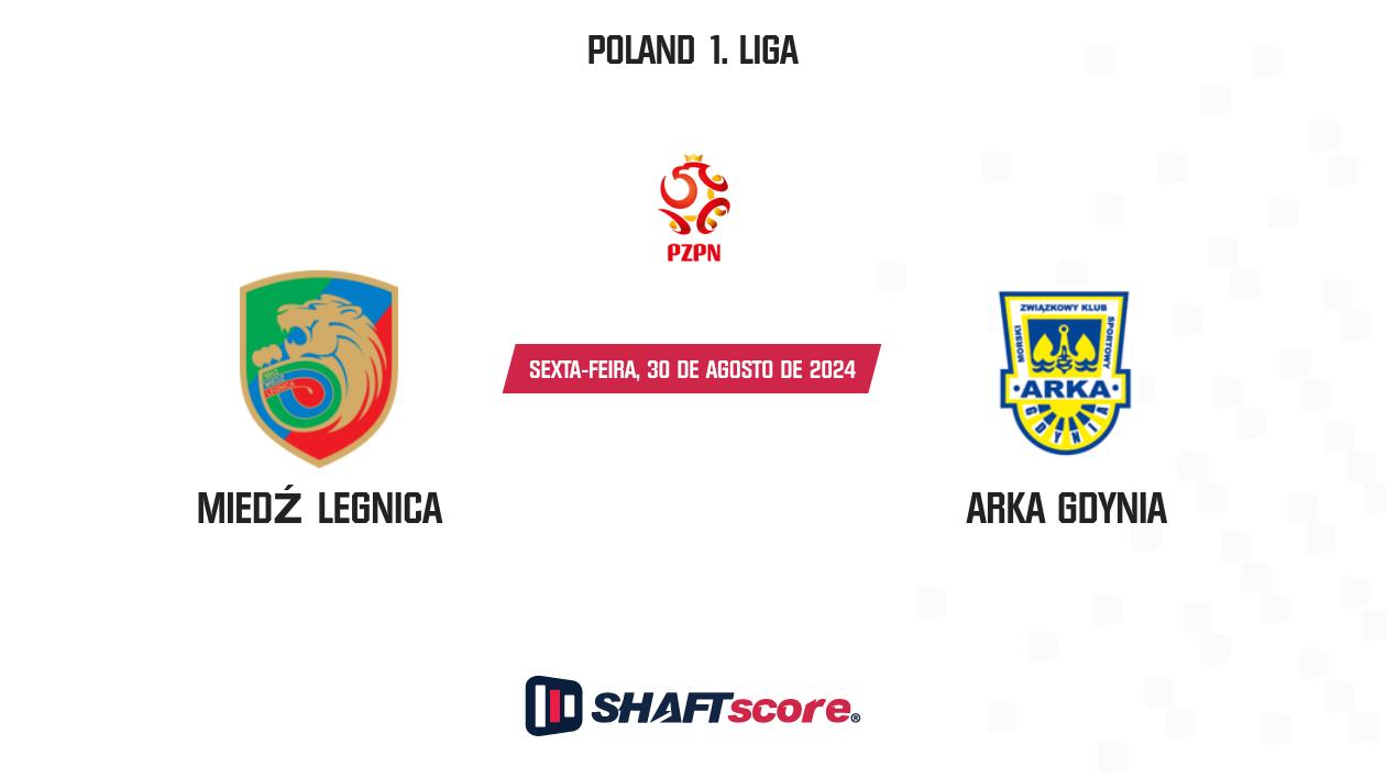 Palpite: Miedź Legnica vs Arka Gdynia