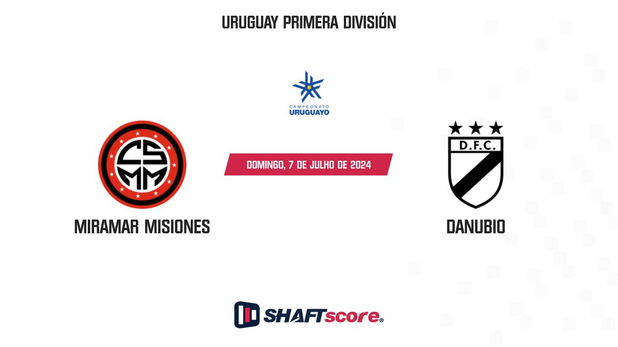 Palpite: Miramar Misiones vs Danubio