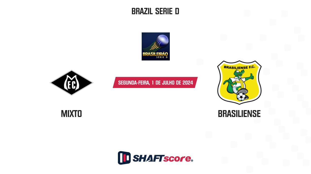 Palpite: Mixto vs Brasiliense