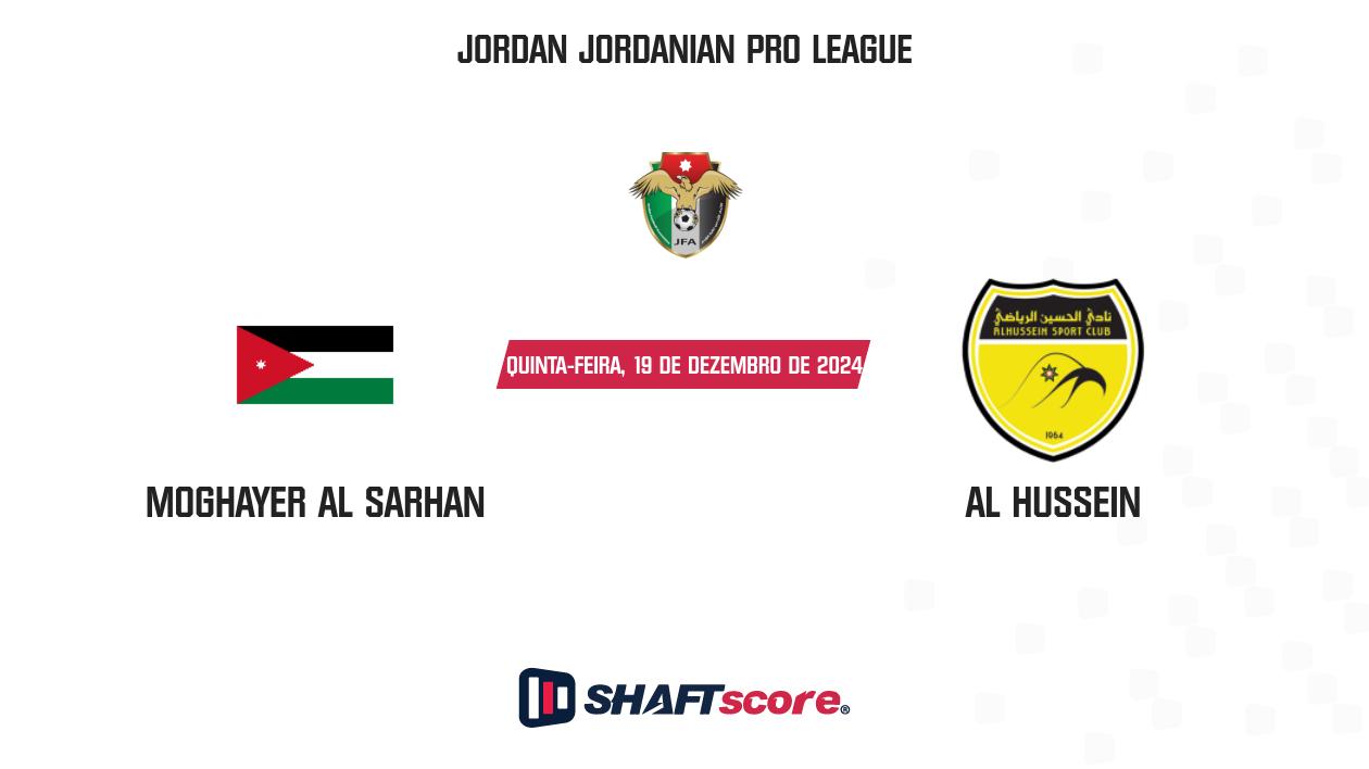 Palpite: Moghayer Al Sarhan vs Al Hussein