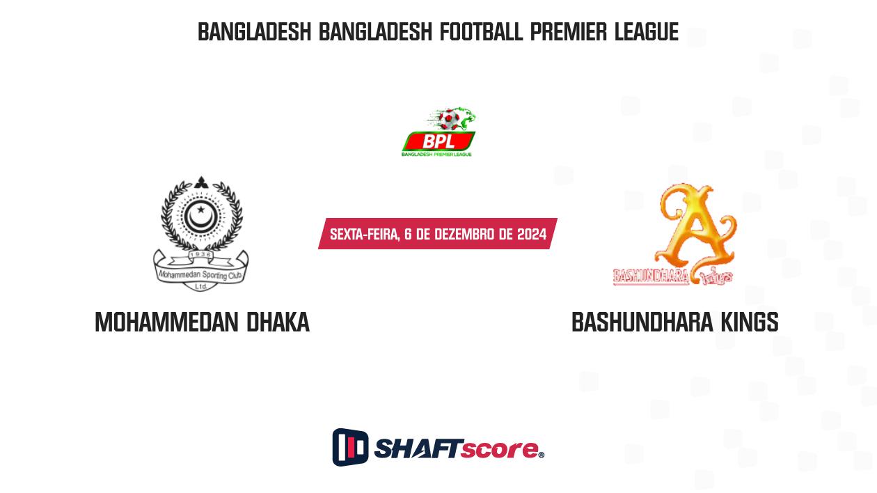 Palpite: Mohammedan Dhaka vs Bashundhara Kings