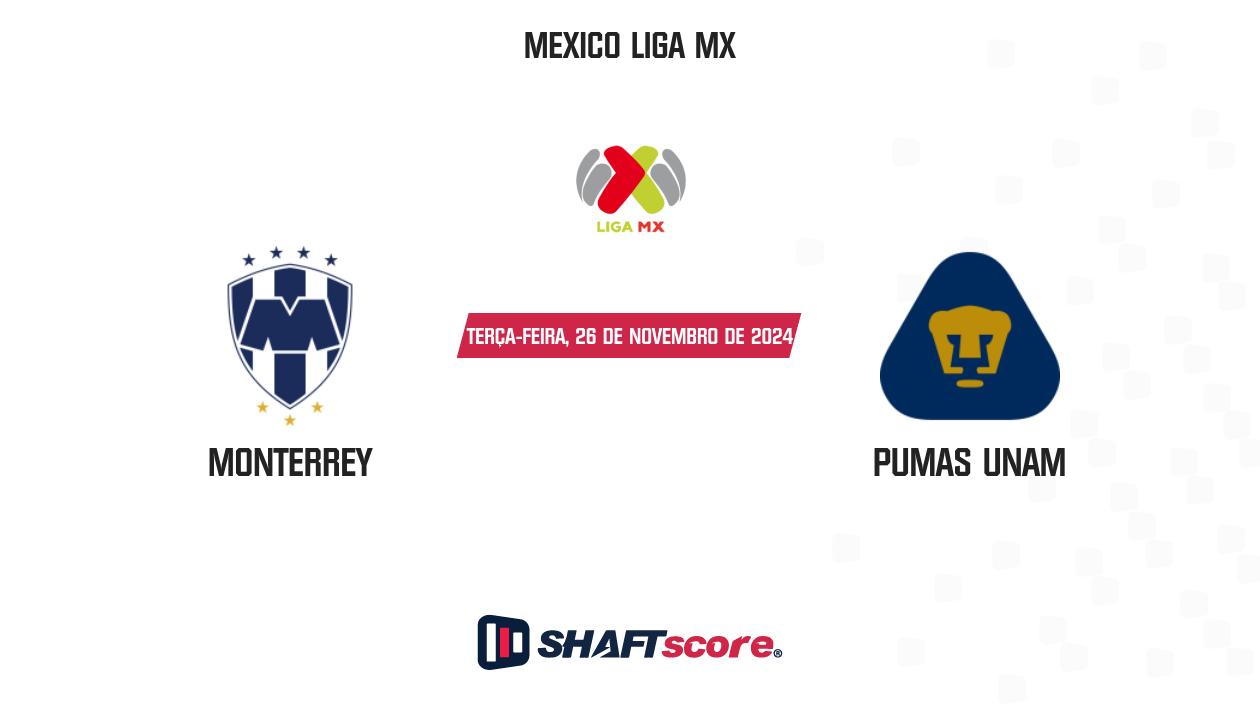 Palpite: Monterrey vs Pumas UNAM