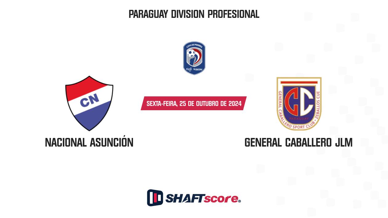 Palpite: Nacional Asunción vs General Caballero JLM