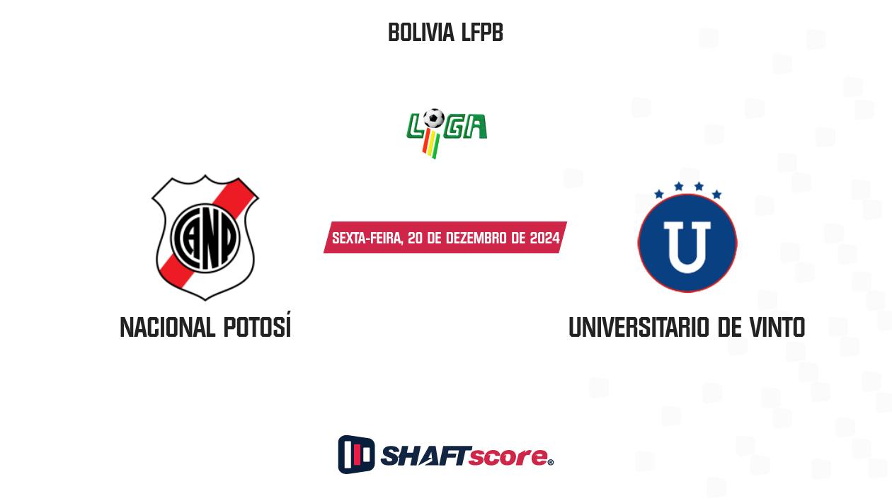 Palpite: Nacional Potosí vs Universitario de Vinto