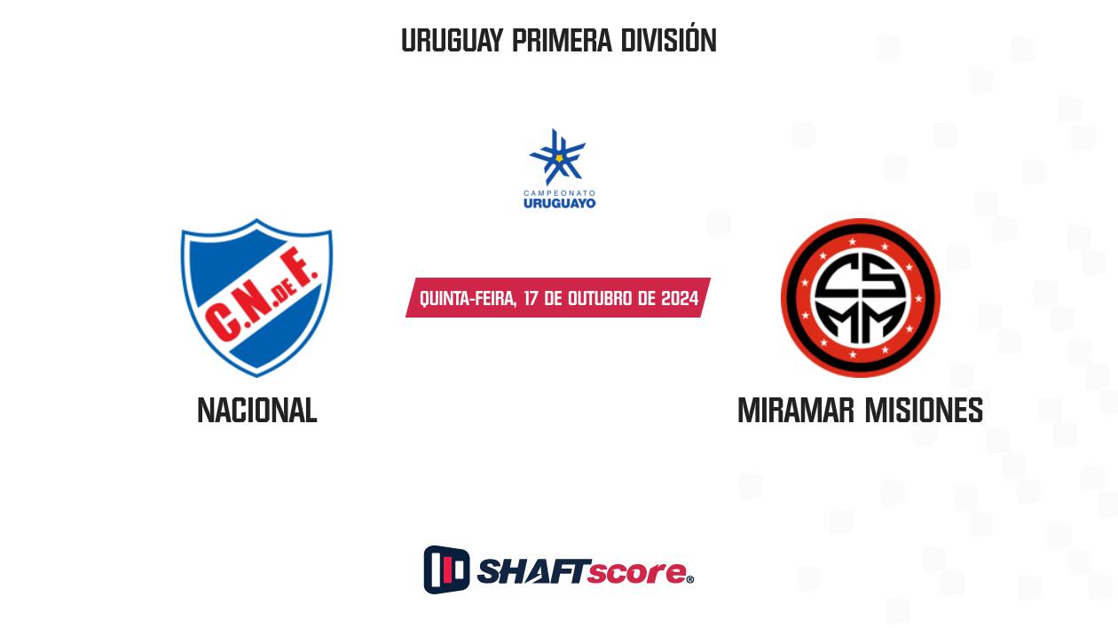 Palpite: Nacional vs Miramar Misiones